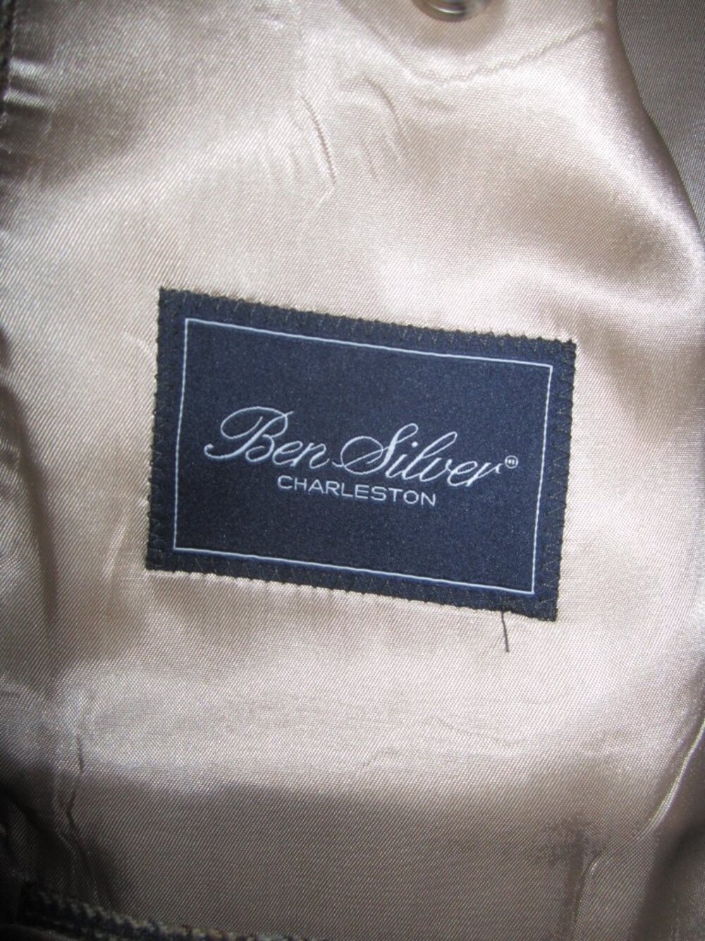 BEN SILVER Kynoch of Scotland 100% Lambswool Glen Plaid Sport Coat Men’s 46 R - Picture 10 of 15